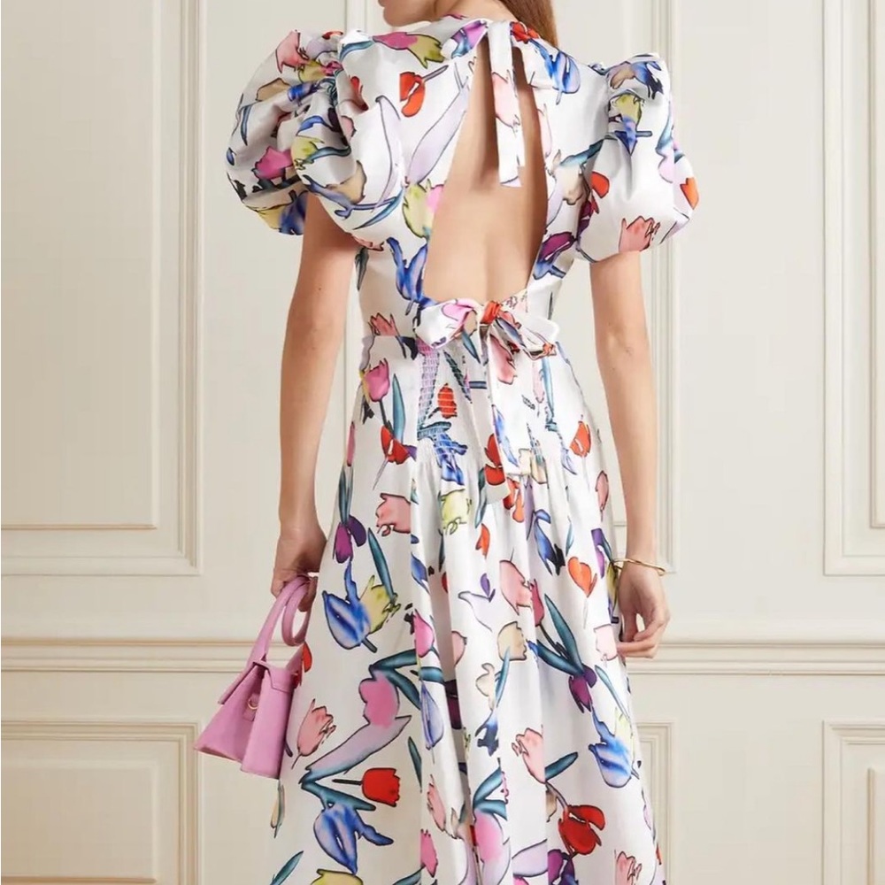 NWT ROTATE Birger Christensen Noon Satin Dress - Picture 15 of 16